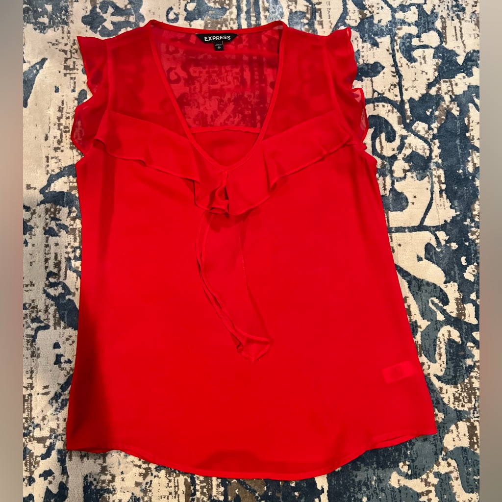 Express Red Top Xs Excellent Condition